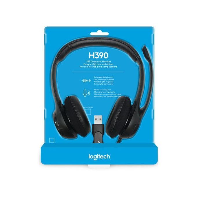 Logitech H390 USB Headset with Noise-Canceling Mic
